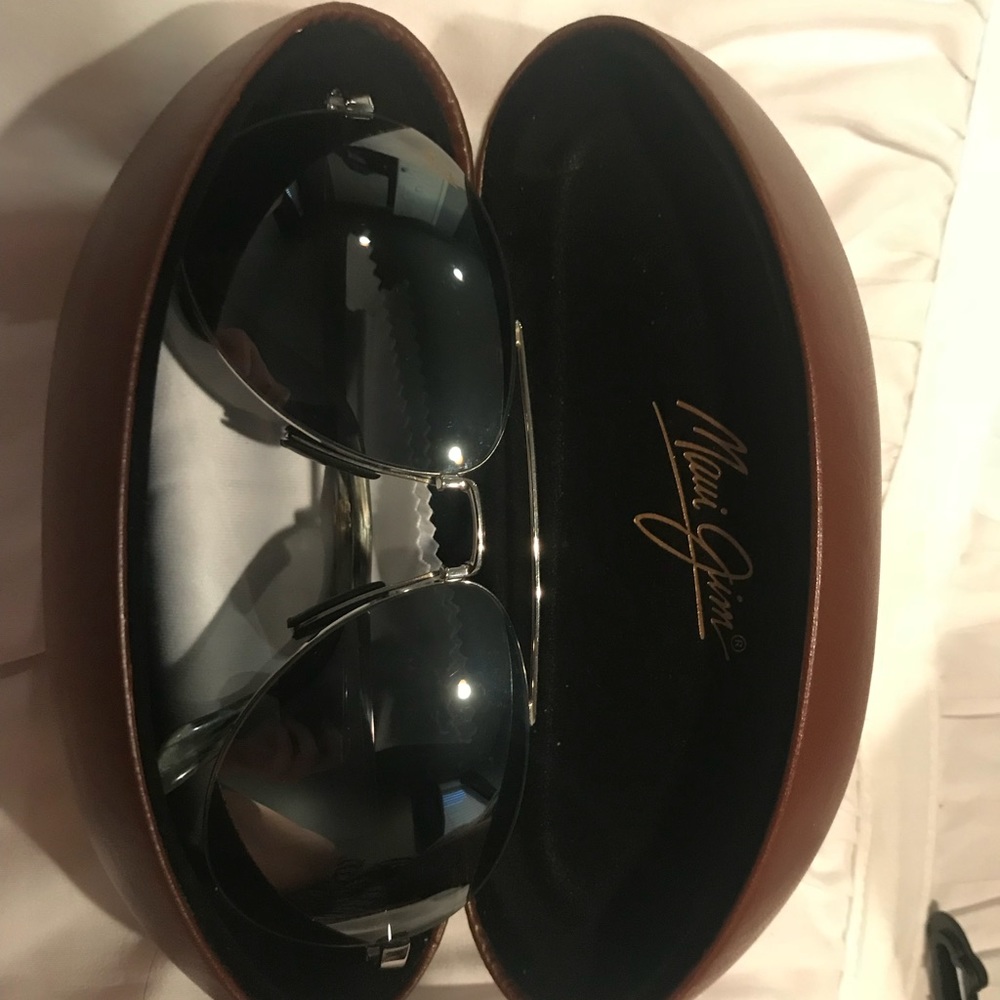 Maui Jim Pilot Silver Sunglasses